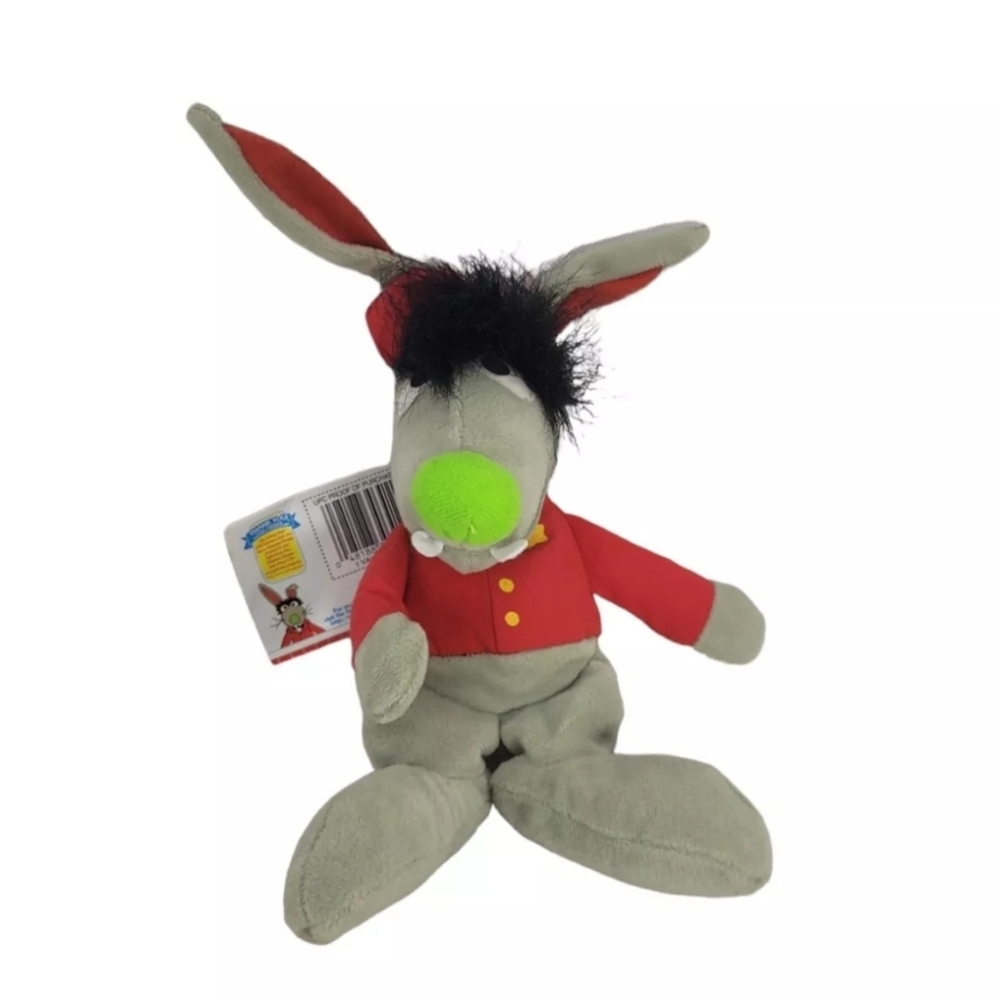 Tyco Sesame Street Beans Benny Rabbit 8" H Vintage 1997 Plush Stuffed Doll w/Tag